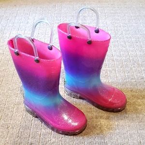 Western chief rains boots light up heels